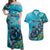 Personalized Scuba Diving Couples Matching Off Shoulder Maxi Dress and Hawaiian Shirt Explore The Depths Discover Yourself - Wonder Print Shop