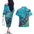 Personalized Scuba Diving Couples Matching Off The Shoulder Long Sleeve Dress and Hawaiian Shirt Explore The Depths Discover Yourself - Wonder Print Shop
