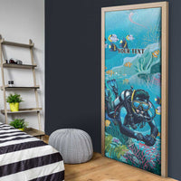 Scuba Diving Door Cover Explore The Depths Discover Yourself - Wonder Print Shop