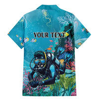 Personalized Scuba Diving Family Matching Mermaid Dress and Hawaiian Shirt Explore The Depths Discover Yourself - Wonder Print Shop