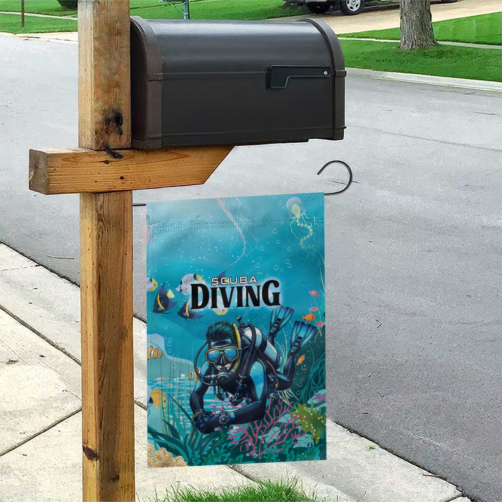 Scuba Diving Garden Flag Explore The Depths Discover Yourself - Wonder Print Shop
