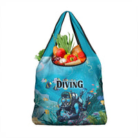 Scuba Diving Grocery Bag Explore The Depths Discover Yourself - Wonder Print Shop