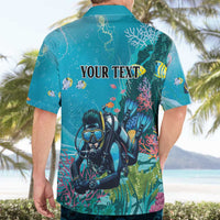 Personalized Scuba Diving Hawaiian Shirt Explore The Depths Discover Yourself - Wonder Print Shop