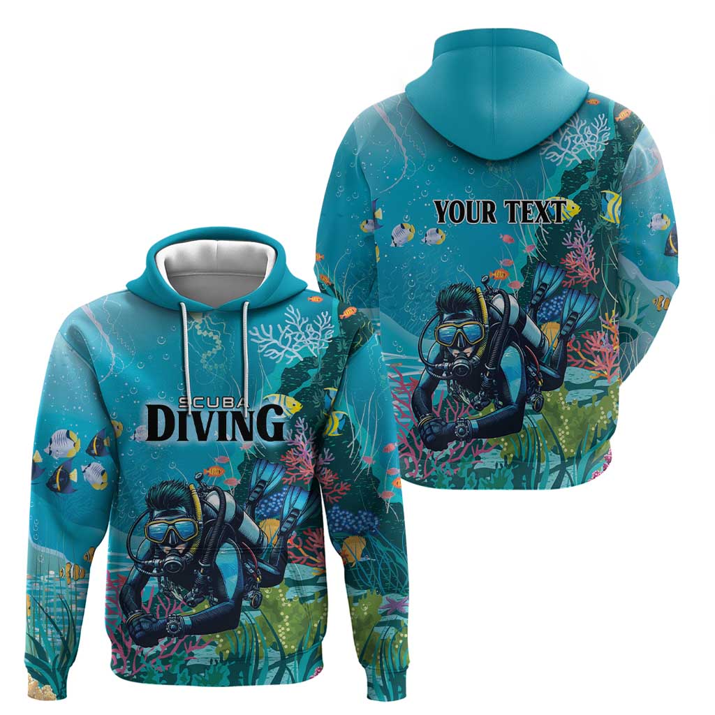 Personalized Scuba Diving Hoodie Explore The Depths Discover Yourself - Wonder Print Shop