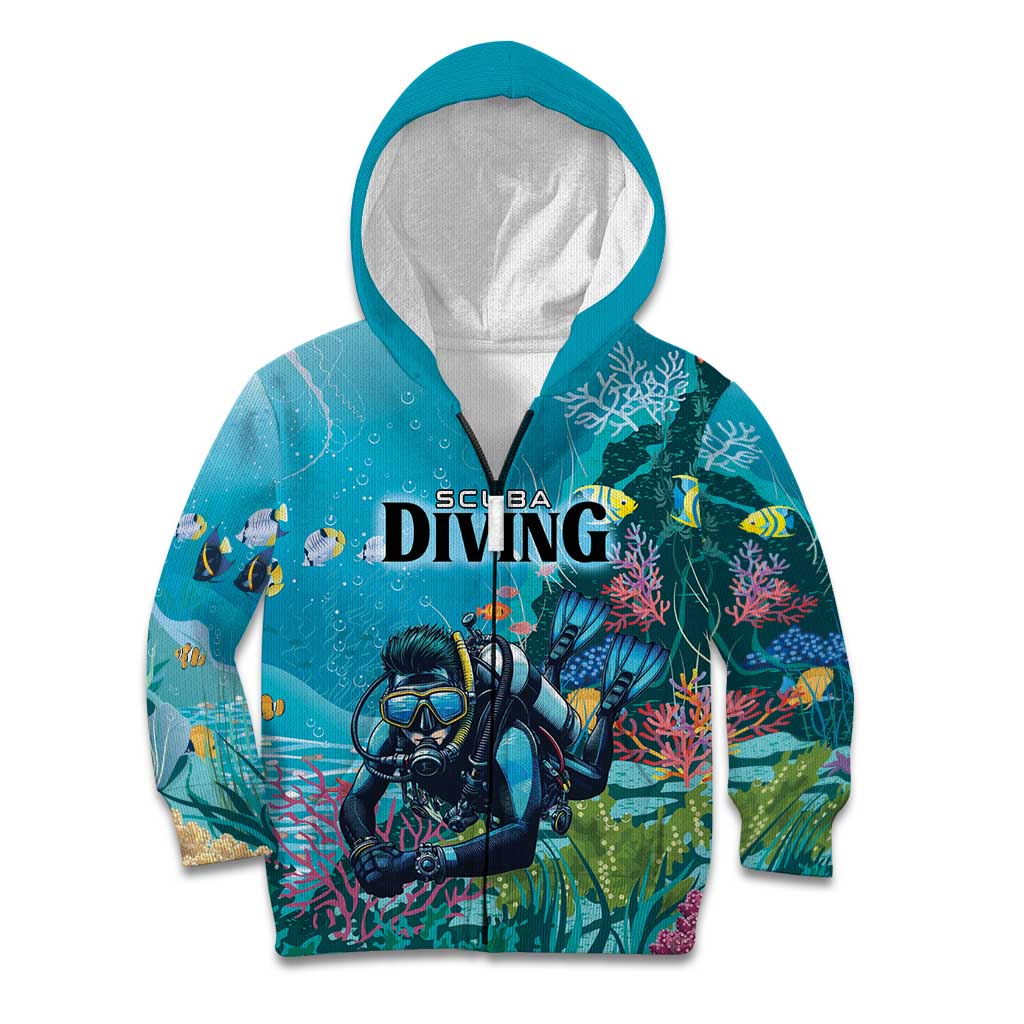 Personalized Scuba Diving Kid Hoodie Explore The Depths Discover Yourself - Wonder Print Shop