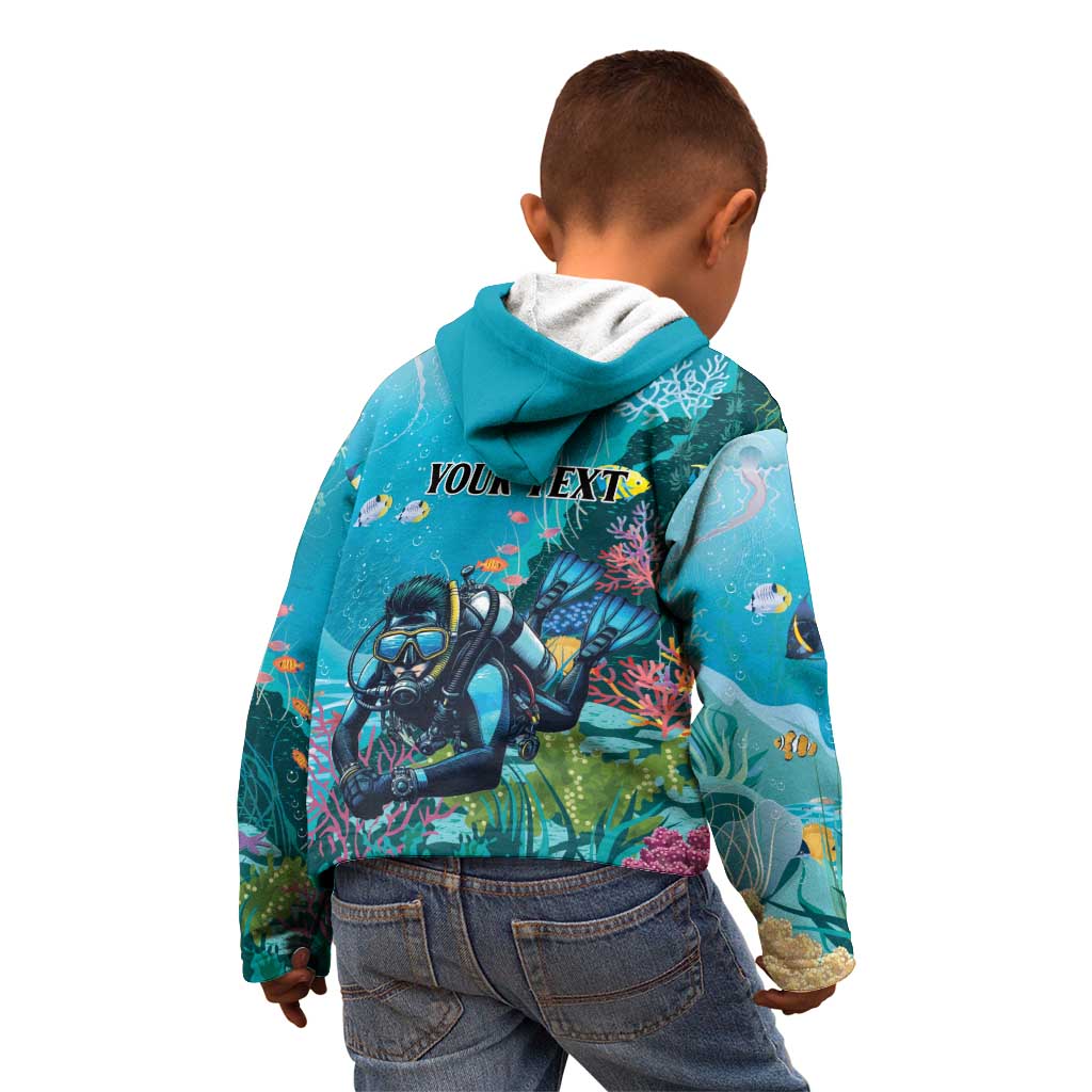 Personalized Scuba Diving Kid Hoodie Explore The Depths Discover Yourself - Wonder Print Shop