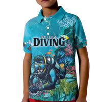 Personalized Scuba Diving Kid Polo Shirt Explore The Depths Discover Yourself - Wonder Print Shop