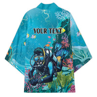 Personalized Scuba Diving Kimono Explore The Depths Discover Yourself - Wonder Print Shop