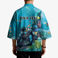 Personalized Scuba Diving Kimono Explore The Depths Discover Yourself - Wonder Print Shop