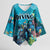 Personalized Scuba Diving Kimono Sleeve Blouse Explore The Depths Discover Yourself - Wonder Print Shop