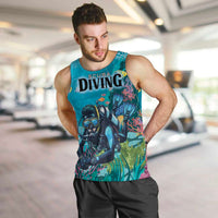 Personalized Scuba Diving Men Tank Top Explore The Depths Discover Yourself - Wonder Print Shop