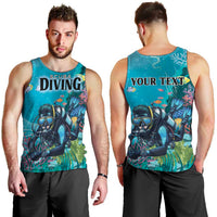 Personalized Scuba Diving Men Tank Top Explore The Depths Discover Yourself - Wonder Print Shop