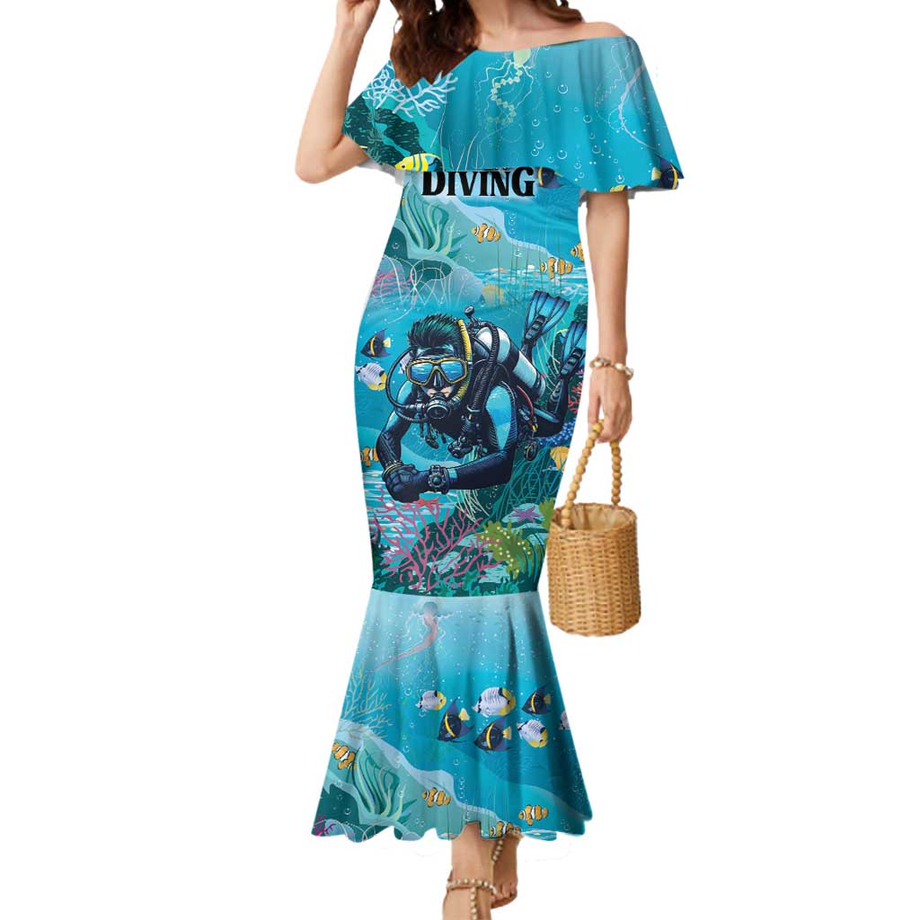 Personalized Scuba Diving Mermaid Dress Explore The Depths Discover Yourself - Wonder Print Shop