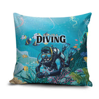Scuba Diving Pillow Cover Explore The Depths Discover Yourself - Wonder Print Shop