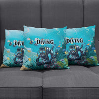 Scuba Diving Pillow Cover Explore The Depths Discover Yourself - Wonder Print Shop
