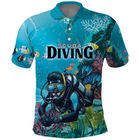 Personalized Scuba Diving Polo Shirt Explore The Depths Discover Yourself - Wonder Print Shop