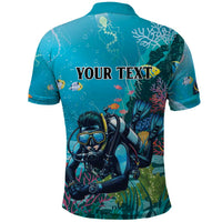 Personalized Scuba Diving Polo Shirt Explore The Depths Discover Yourself - Wonder Print Shop