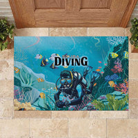 Scuba Diving Rubber Doormat Explore The Depths Discover Yourself - Wonder Print Shop