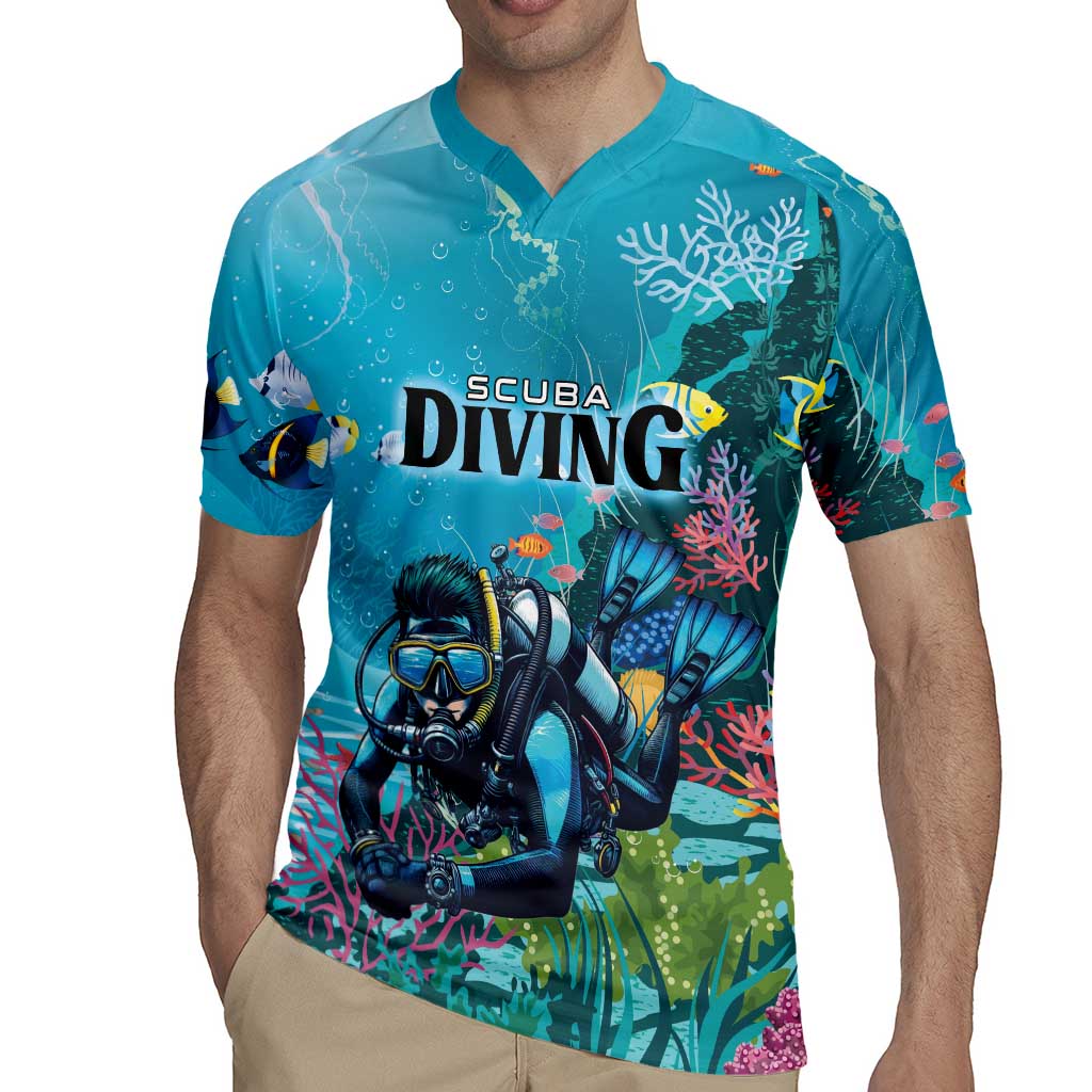 Personalized Scuba Diving Rugby Jersey Explore The Depths Discover Yourself - Wonder Print Shop