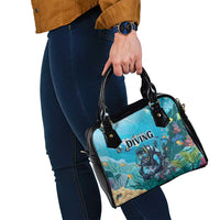 Scuba Diving Shoulder Handbag Explore The Depths Discover Yourself - Wonder Print Shop