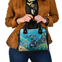 Scuba Diving Shoulder Handbag Explore The Depths Discover Yourself - Wonder Print Shop