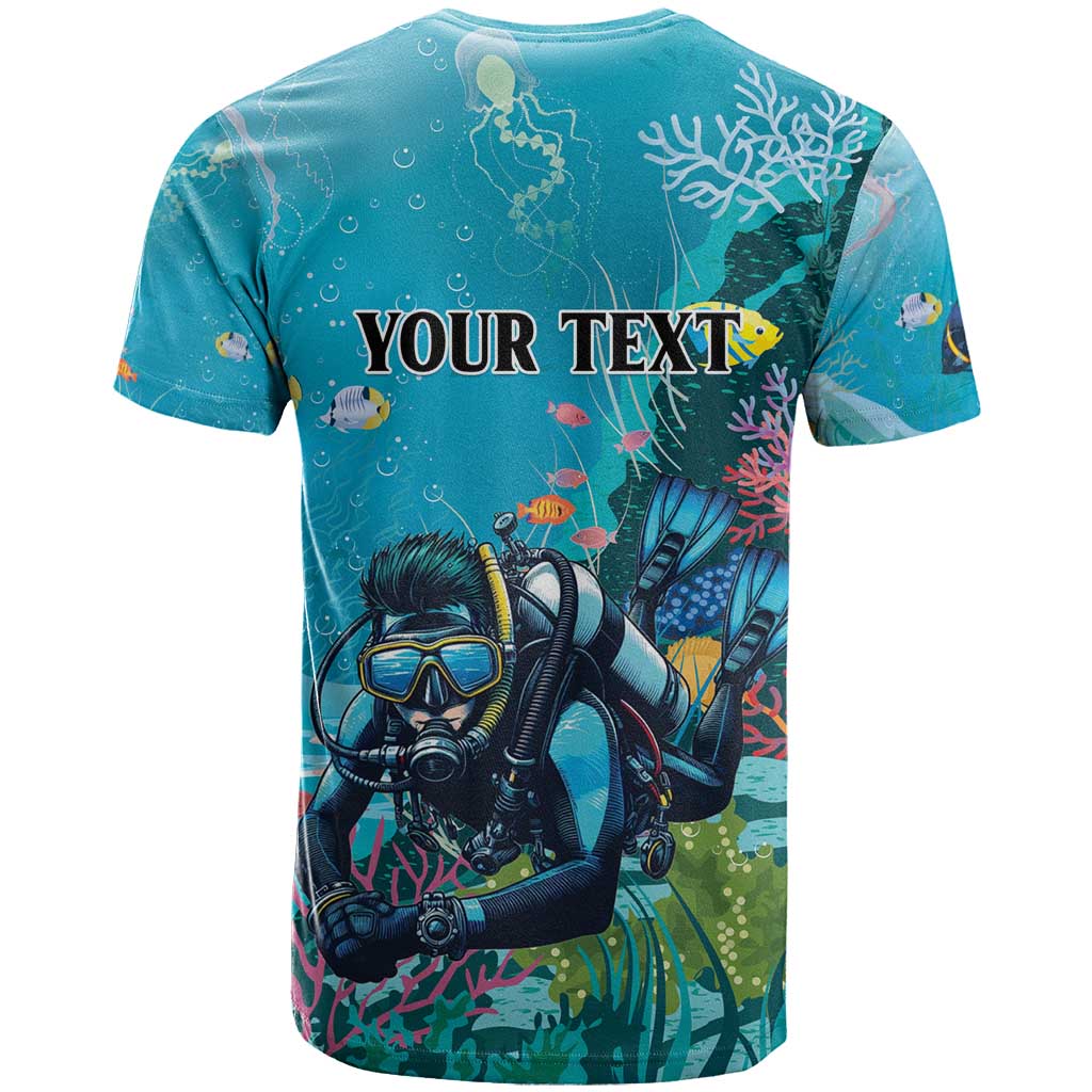 Personalized Scuba Diving T Shirt Explore The Depths Discover Yourself - Wonder Print Shop