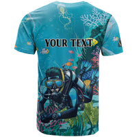 Personalized Scuba Diving T Shirt Explore The Depths Discover Yourself - Wonder Print Shop