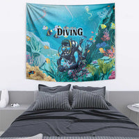 Scuba Diving Tapestry Explore The Depths Discover Yourself - Wonder Print Shop