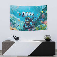 Scuba Diving Tapestry Explore The Depths Discover Yourself - Wonder Print Shop