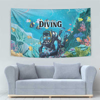 Scuba Diving Tapestry Explore The Depths Discover Yourself - Wonder Print Shop