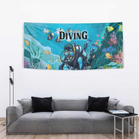 Scuba Diving Tapestry Explore The Depths Discover Yourself - Wonder Print Shop