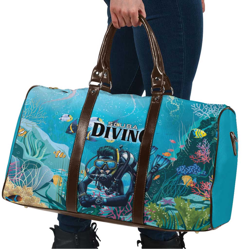 Scuba Diving Travel Bag Explore The Depths Discover Yourself - Wonder Print Shop
