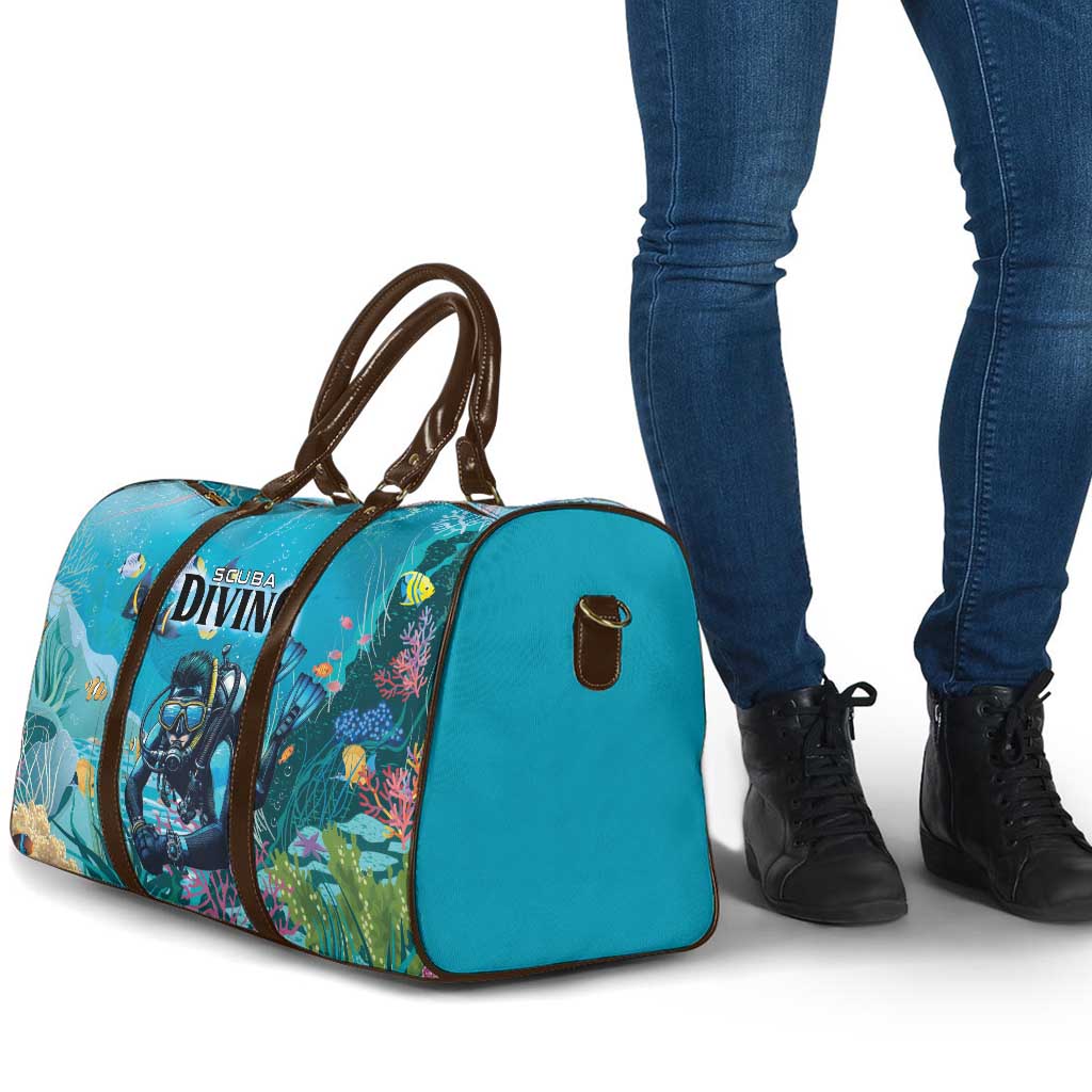 Scuba Diving Travel Bag Explore The Depths Discover Yourself - Wonder Print Shop