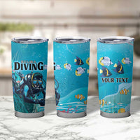Personalized Scuba Diving Tumbler Cup Explore The Depths Discover Yourself - Wonder Print Shop