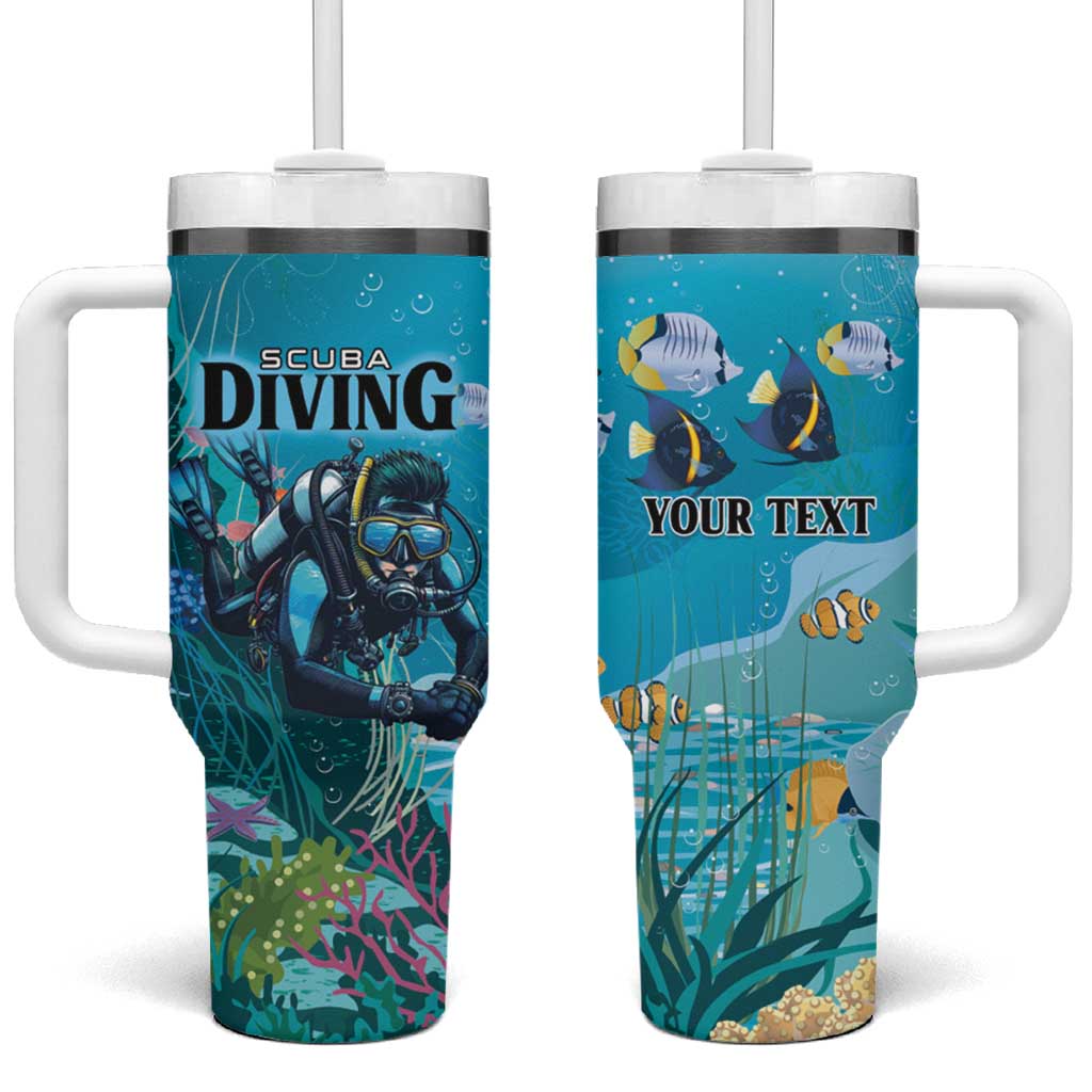 Personalized Scuba Diving Tumbler With Handle Explore The Depths Discover Yourself - Wonder Print Shop