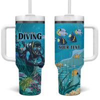 Personalized Scuba Diving Tumbler With Handle Explore The Depths Discover Yourself - Wonder Print Shop