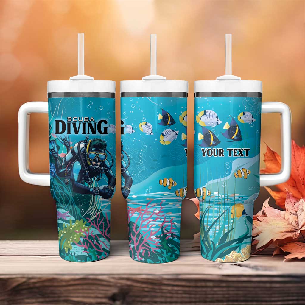 Personalized Scuba Diving Tumbler With Handle Explore The Depths Discover Yourself - Wonder Print Shop