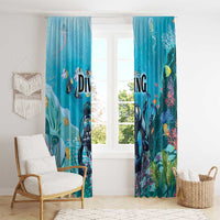 Scuba Diving Window Curtain Explore The Depths Discover Yourself - Wonder Print Shop