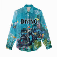 Personalized Scuba Diving Women Casual Shirt Explore The Depths Discover Yourself - Wonder Print Shop