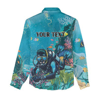Personalized Scuba Diving Women Casual Shirt Explore The Depths Discover Yourself - Wonder Print Shop