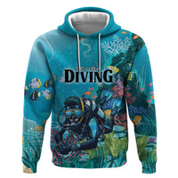 Personalized Scuba Diving Zip Hoodie Explore The Depths Discover Yourself - Wonder Print Shop