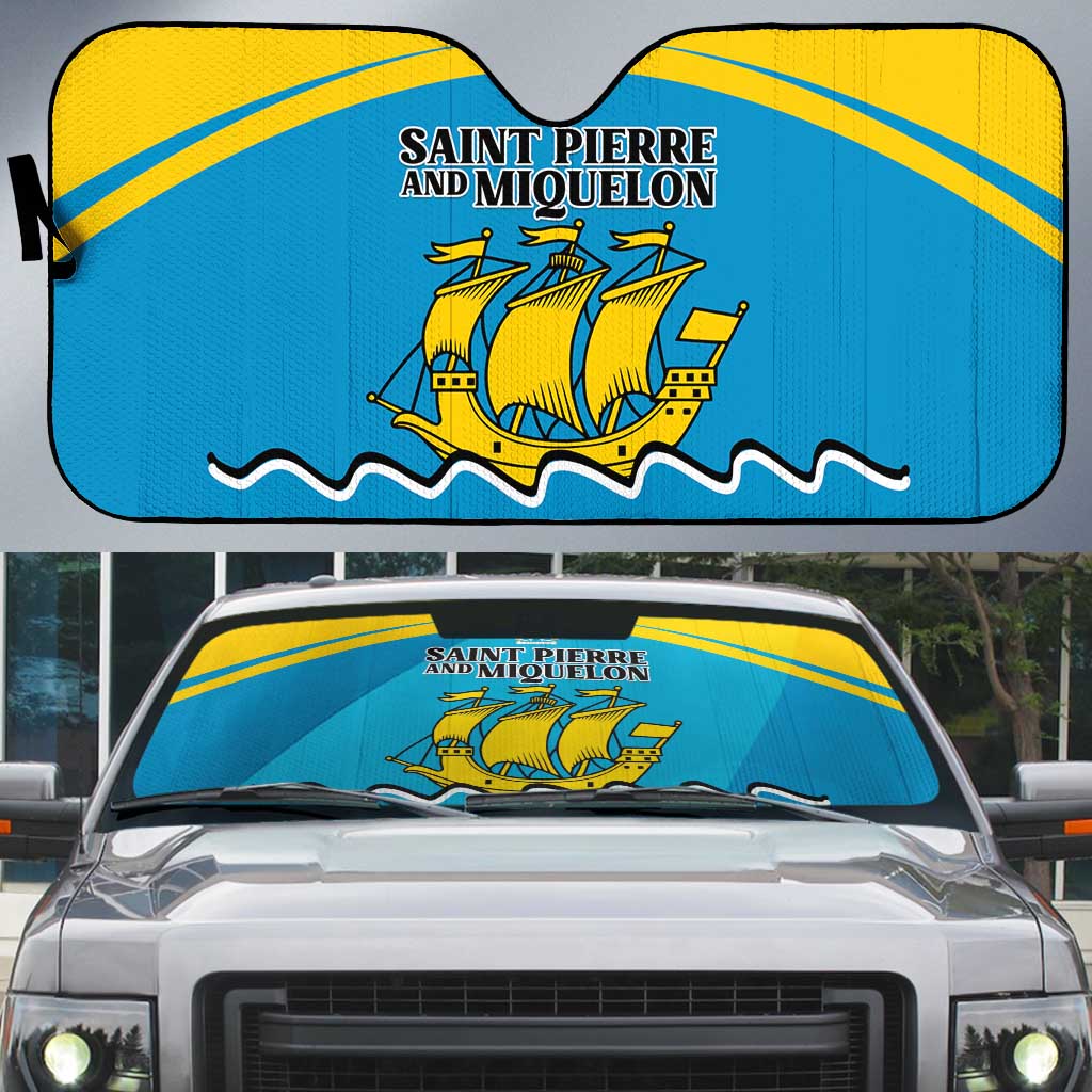 Saint Pierre and Miquelon Auto Sun Shade A Mare Labor - Wonder Print Shop