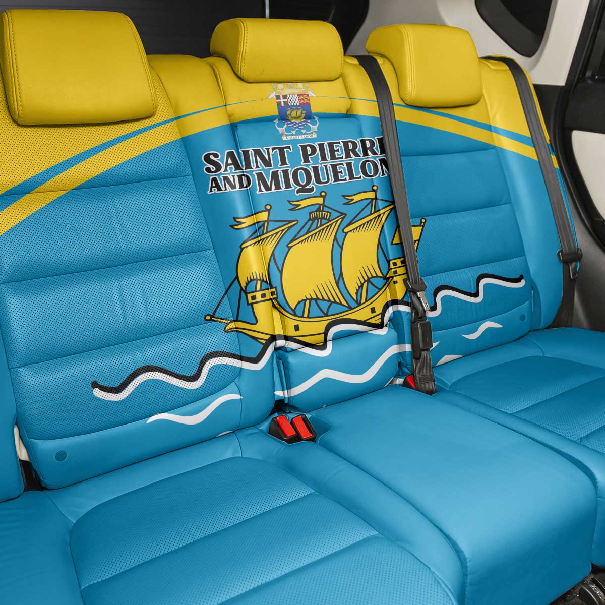 Saint Pierre and Miquelon Back Car Seat Cover A Mare Labor - Wonder Print Shop