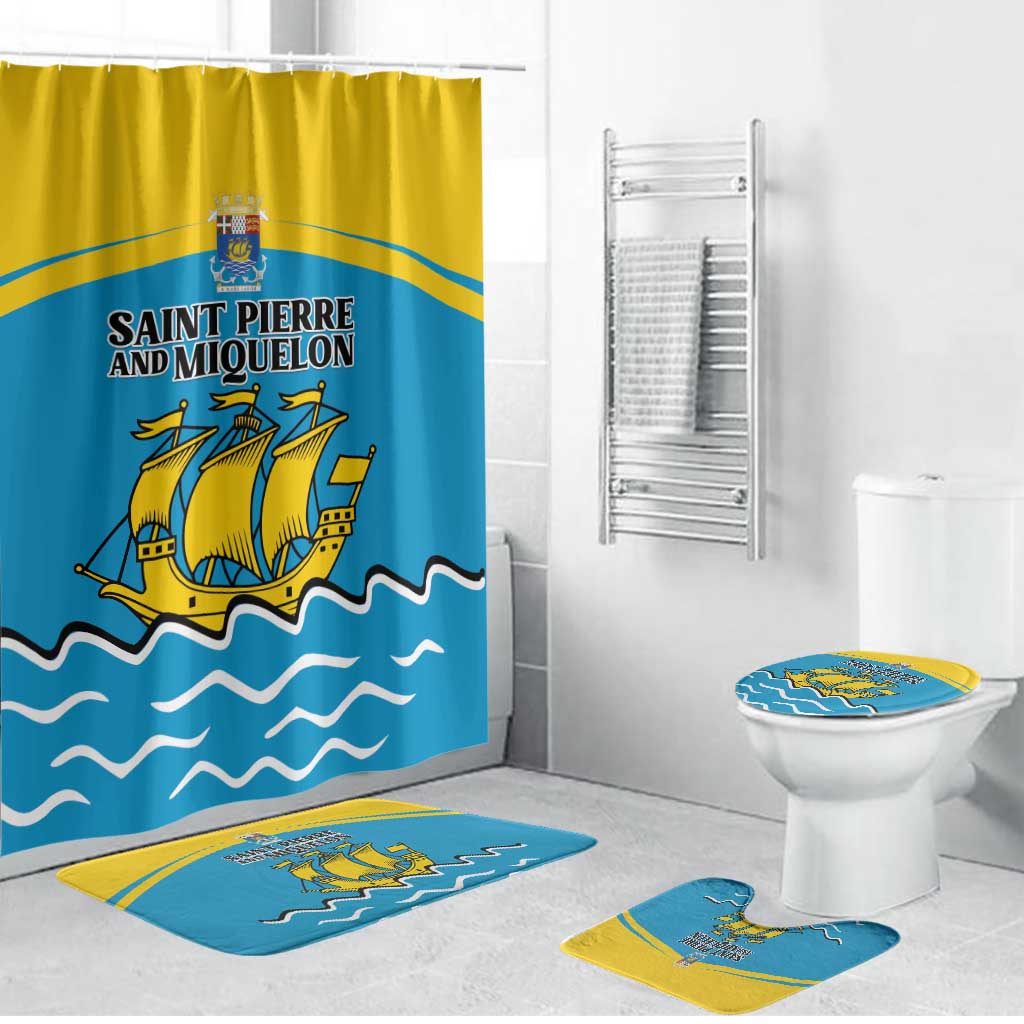 Saint Pierre and Miquelon Bathroom Set A Mare Labor - Wonder Print Shop