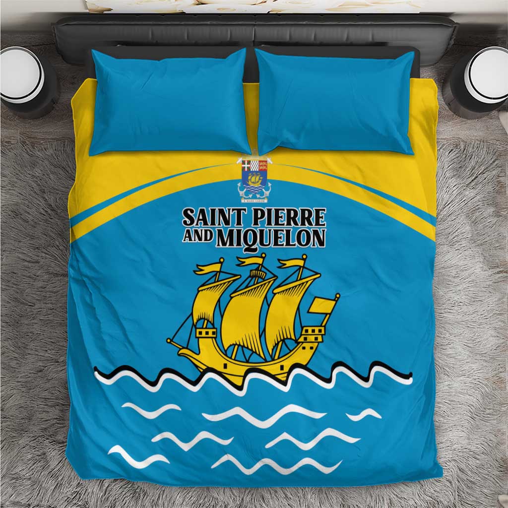 Saint Pierre and Miquelon Bedding Set A Mare Labor - Wonder Print Shop