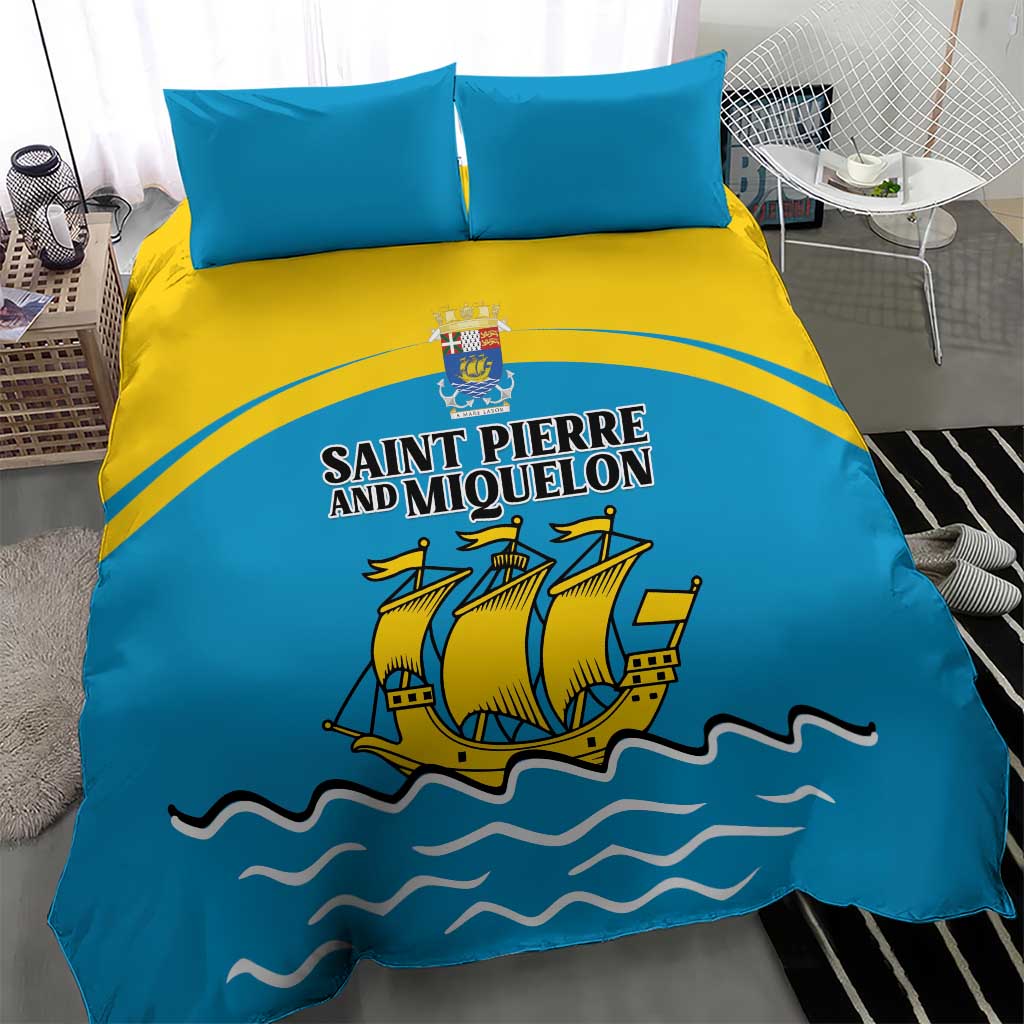 Saint Pierre and Miquelon Bedding Set A Mare Labor - Wonder Print Shop