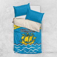Saint Pierre and Miquelon Bedding Set A Mare Labor - Wonder Print Shop