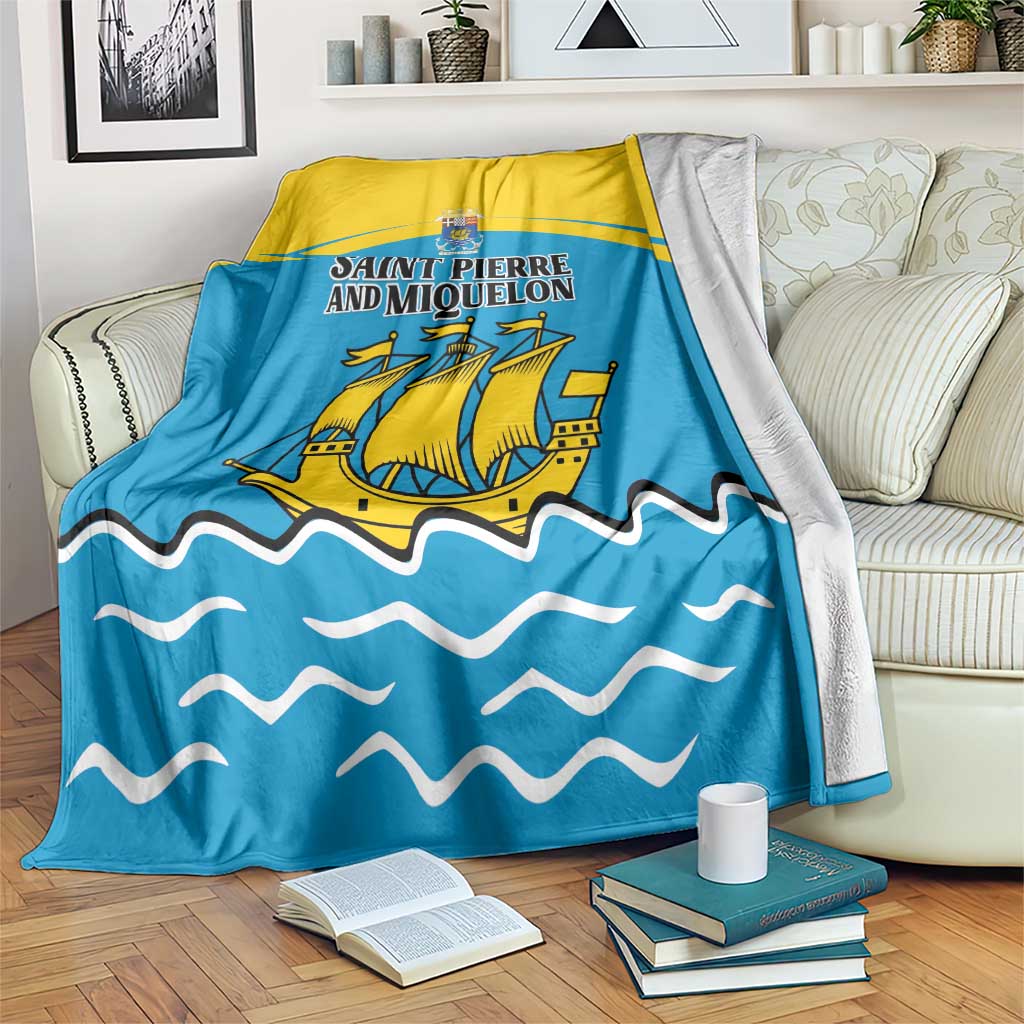 Saint Pierre and Miquelon Blanket A Mare Labor - Wonder Print Shop