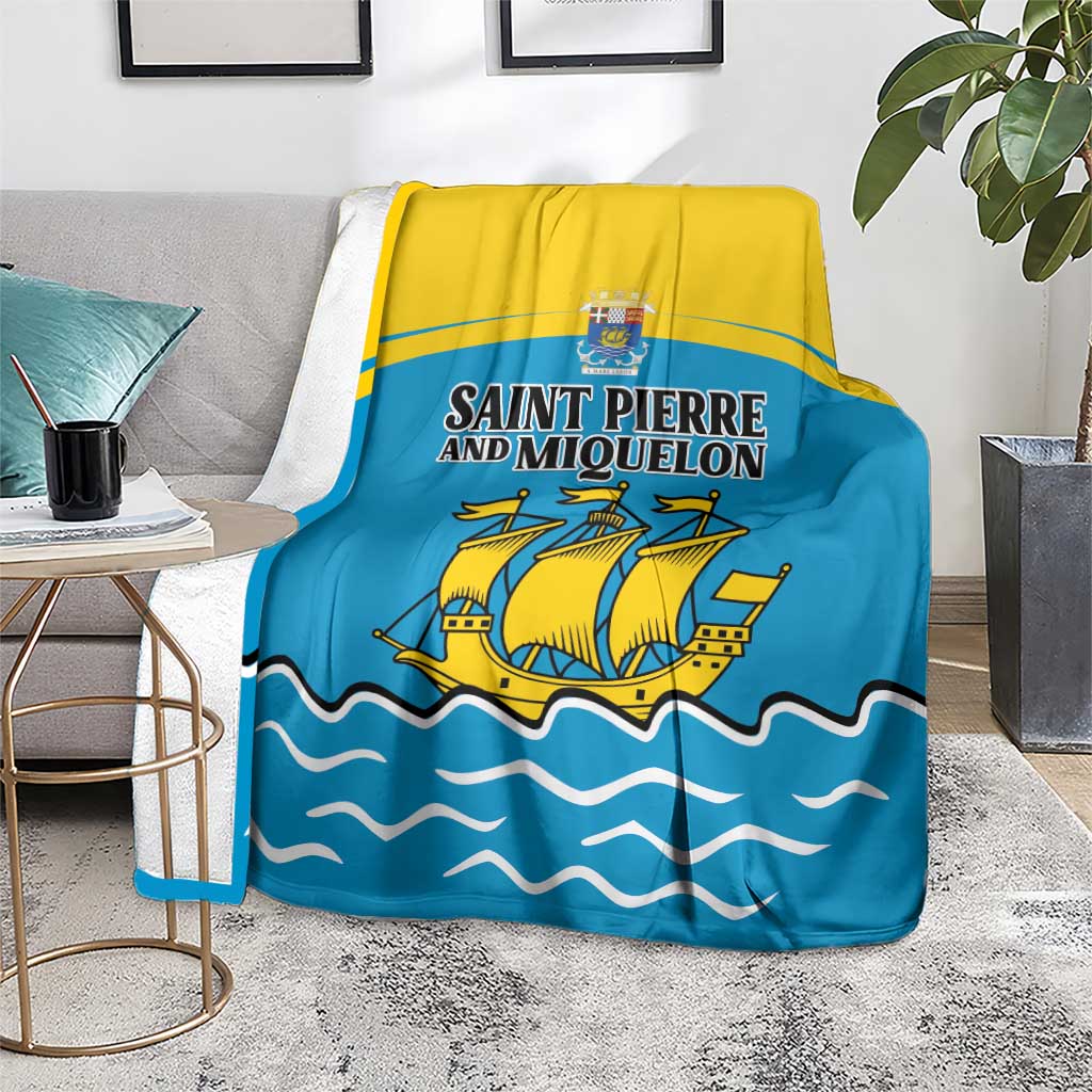 Saint Pierre and Miquelon Blanket A Mare Labor - Wonder Print Shop