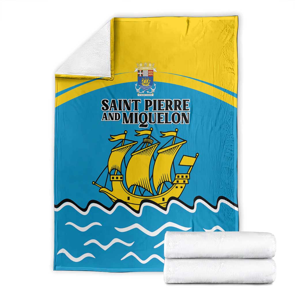 Saint Pierre and Miquelon Blanket A Mare Labor - Wonder Print Shop